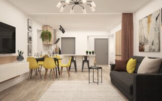 Hoe style je een open keuken bij de woonkamer?